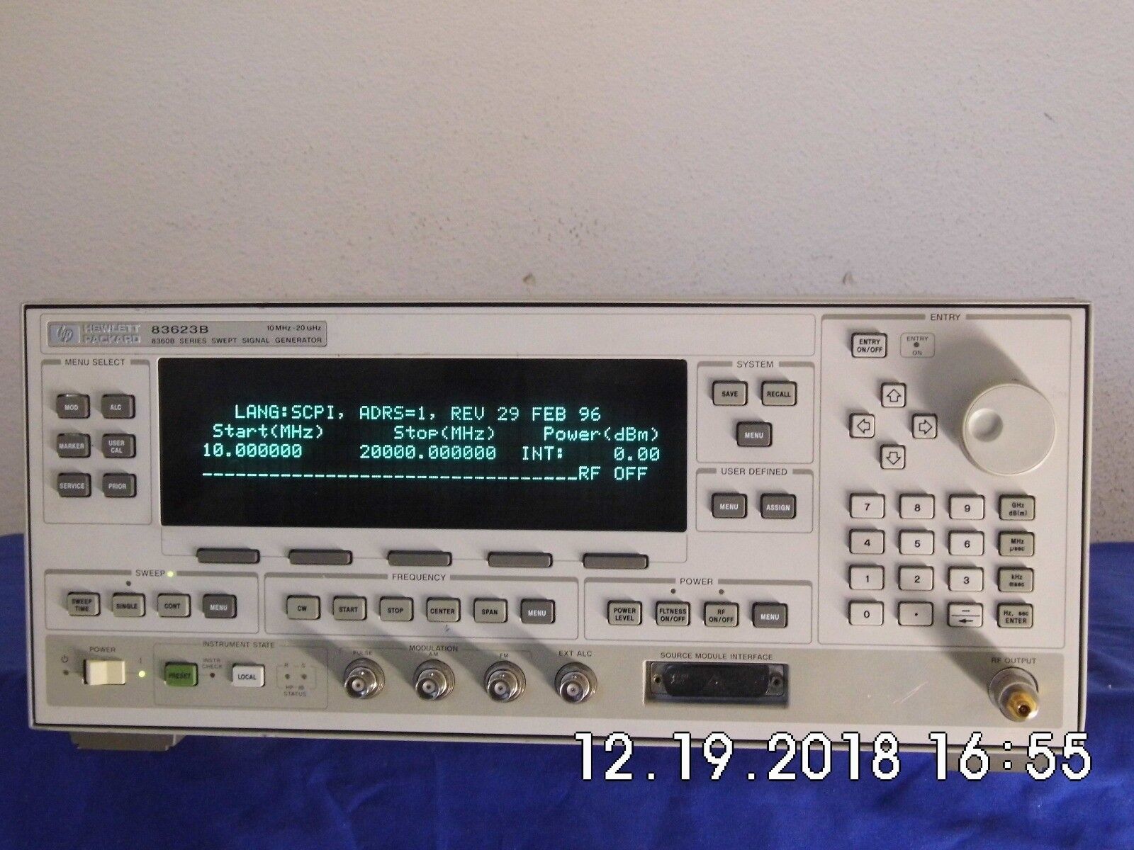 Agilent HP 83623B w/001/008 High Power Synthesized Sweeper (3 In Stock) Agilent HP 83623B w/001/008 High Power Synthesized Sweeper (3 In Stock)